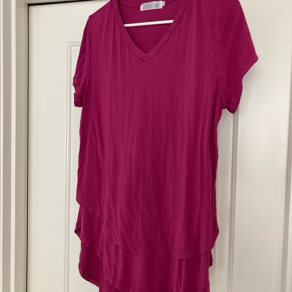 Latched Mama V-Neck Nursing Tee